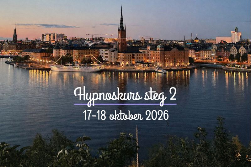Hypnoskurs 17-18 oktober 2026 - steg 2 – fördjupa dina kunskaper