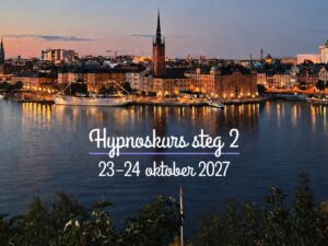 Hypnoskurs 23–24 oktober 2027 - steg 2 – fördjupa dina kunskaper