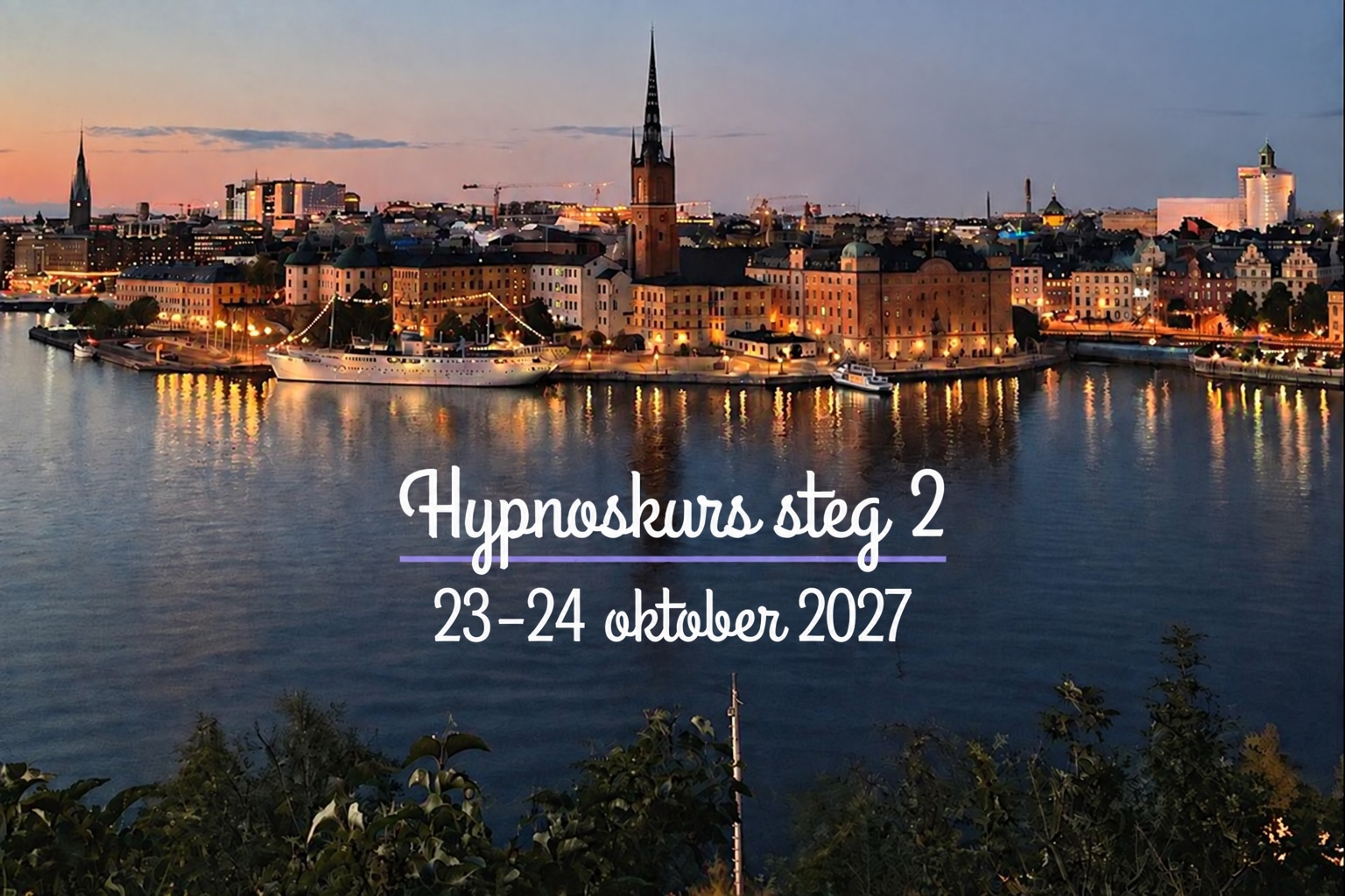 Hypnoskurs 23–24 oktober 2027 - steg 2 – fördjupa dina kunskaper